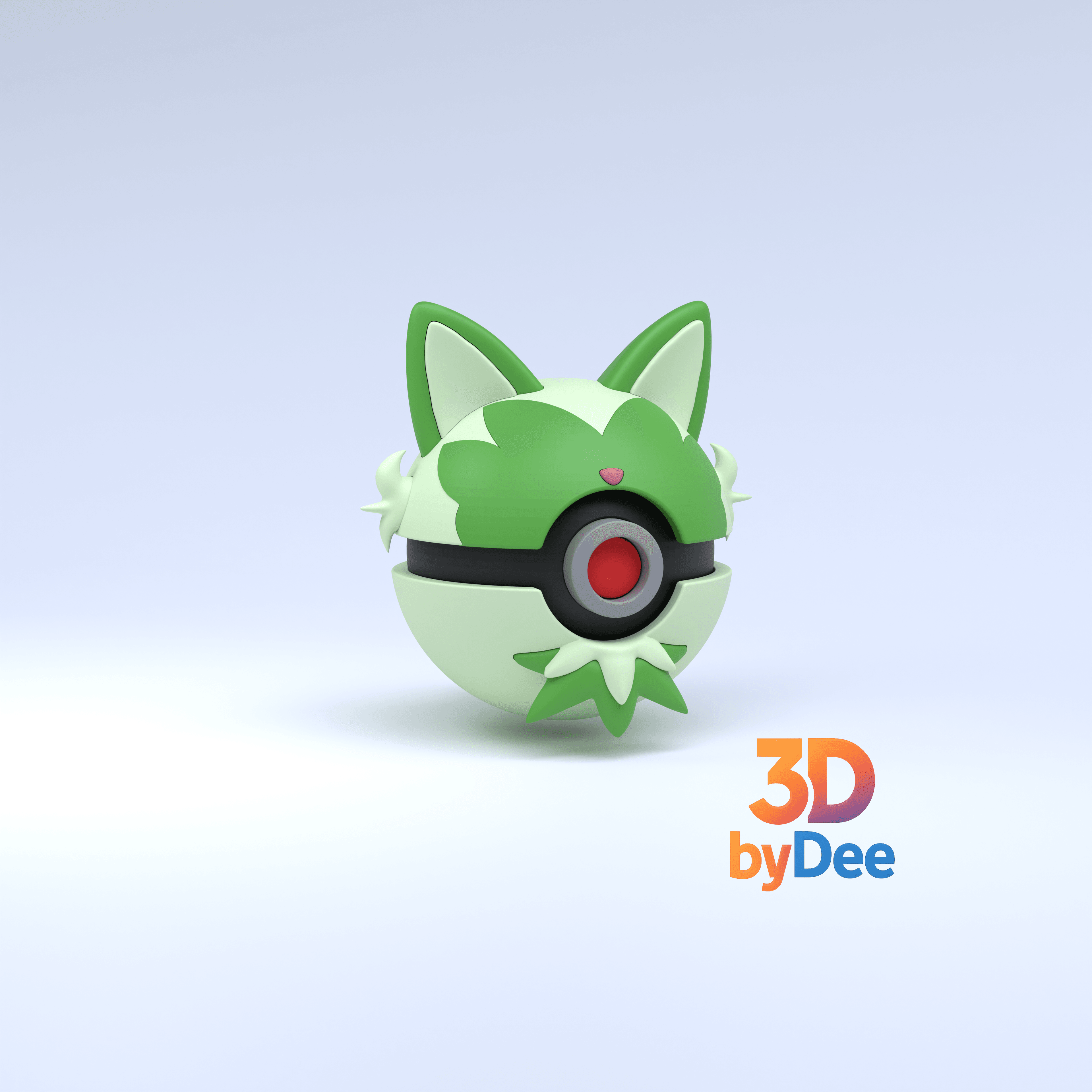 Sprigatito Pokeball 3d model