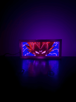 Majin Vegeta - LED Lightbox NO AMS NEEDED 3d model