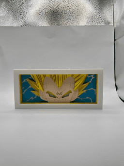 Majin Vegeta - LED Lightbox NO AMS NEEDED 3d model
