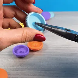 Clicky Macaron Keychain, Clicker Toy 3d model