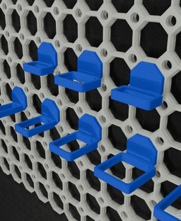 Multiboard square holders 3d model