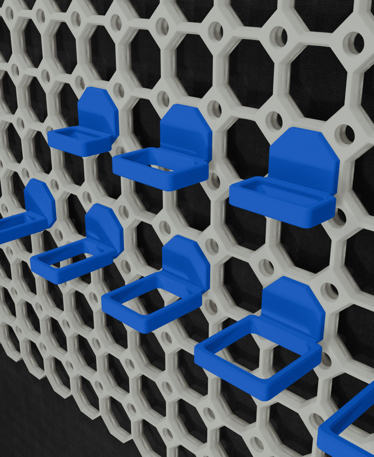Multiboard square holders 3d model