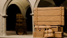 UNRIVALED 1671 Peterborough Guildhall: Restoration-Era Columned Market Centerpiece (HO/O Scale) 3d model