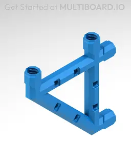 4x4 MU Bracket - Bolt-Locked Inserts 3d model