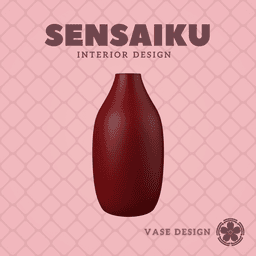 89. Cylinder - V55 Custom Vase Design - Ikebana Home Decoration 3d model