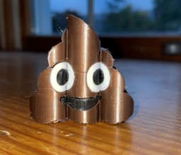 Poo Emoji - Flip Text 3d model