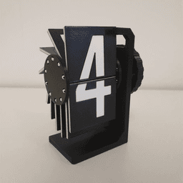 Split-flap counter - Fully printable 3d model
