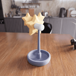 Star Headphone Stand - Gaming Room Decor 3d model