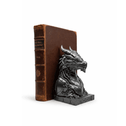 DRAGON BOOK STAND - MECHANIC DRAGON / MODERN HOMEDECOR / GOTHIC / DRAGON DECOR / BOOKEND HOLDER 3d model