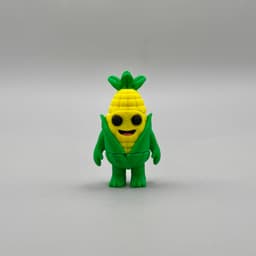 Corny the Flexy Dude + Keychain 3d model