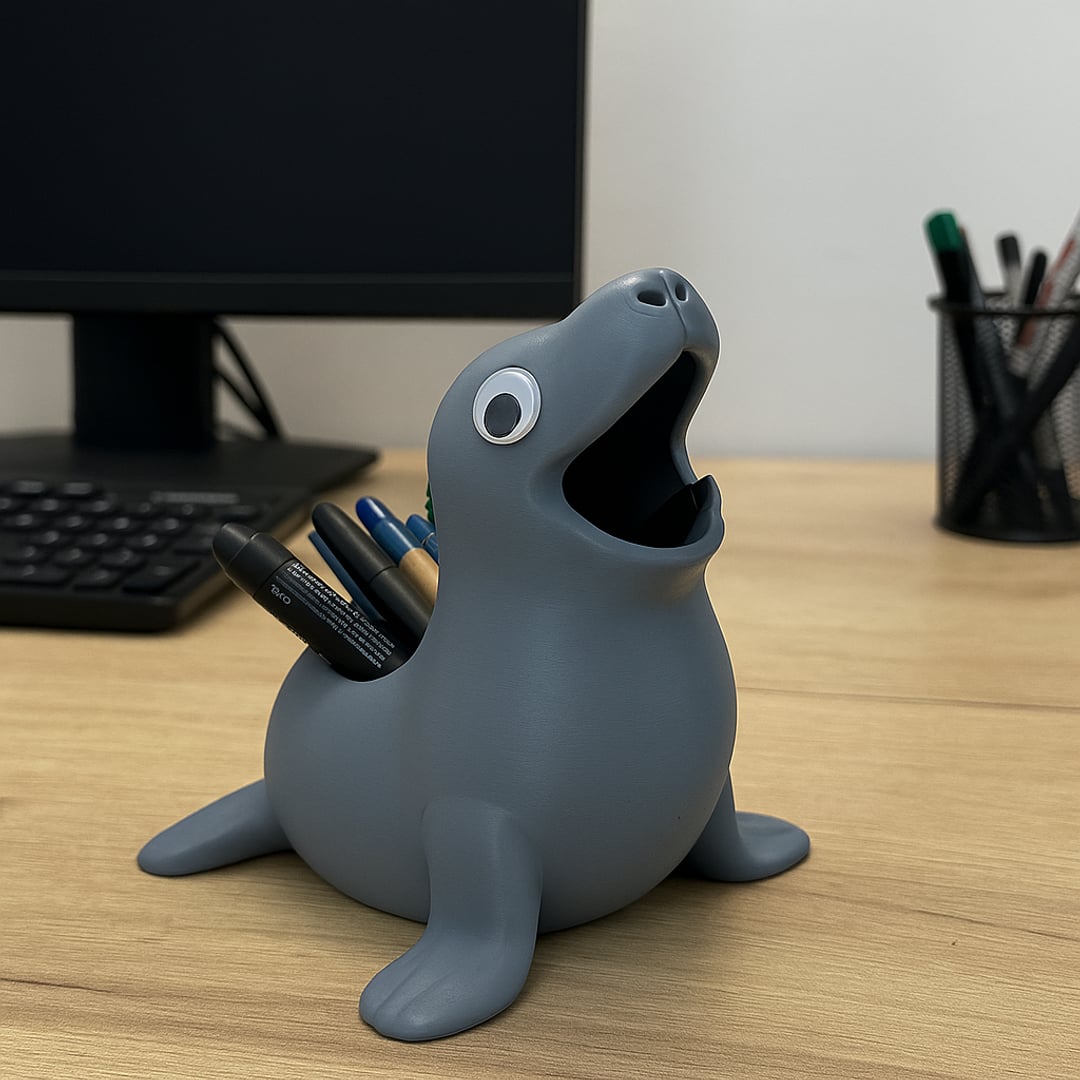Seal * Pencil Holder 3d model