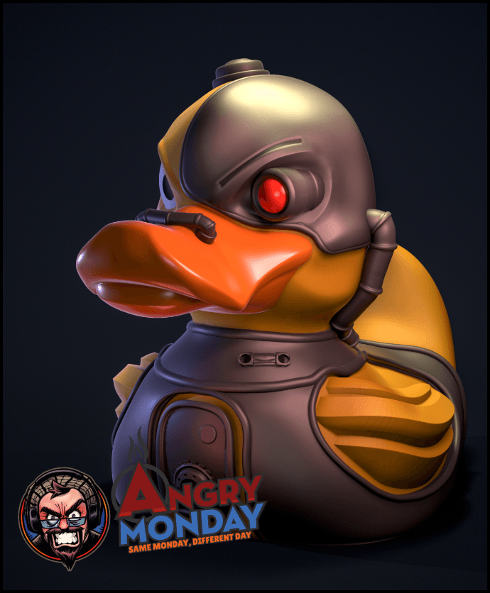Cyborg Duck 3d model