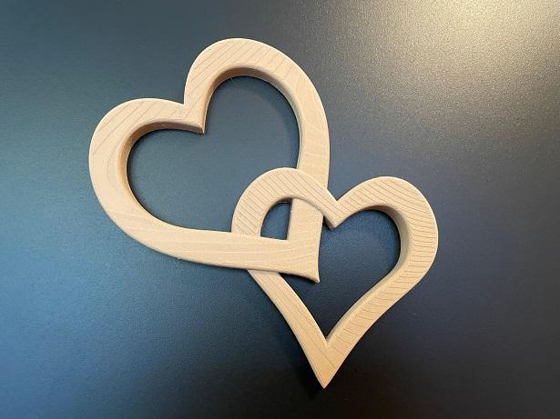 Heart in Pla Wood 3d model