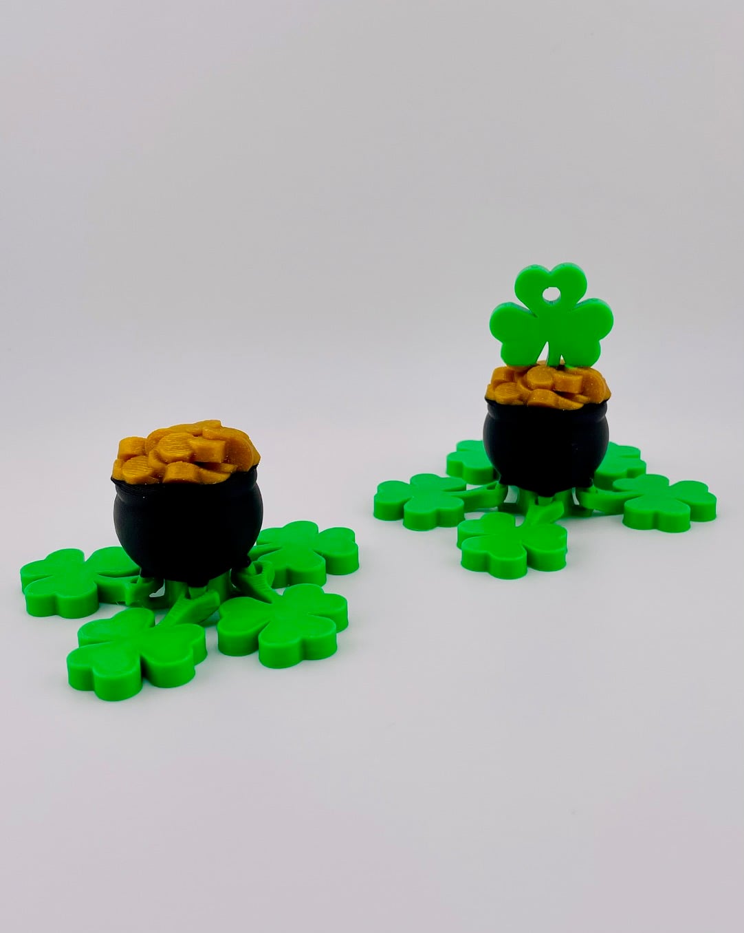 Pot O'Gold Flexi Spinner Fidget & Key Chain 3d model