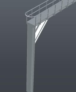 HO Southern Signal Bridge 3d model