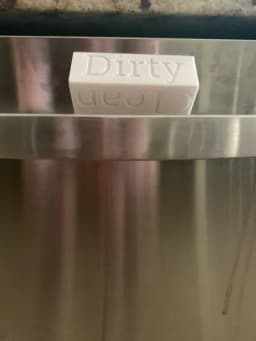 Dishwasher Sign 3d model