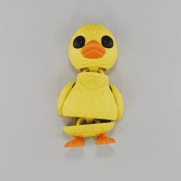 Flexy Duck Figurine + Keychain 3d model
