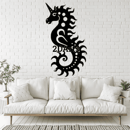 Seahorse 2D Wall Art/Window Art - Digital STL & SVG File 3d model