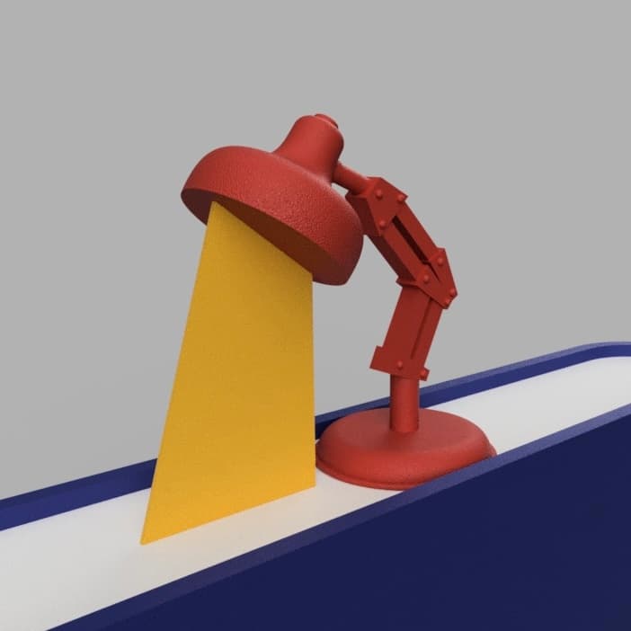 Lamp bookmark 3d model