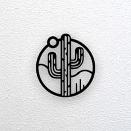 Cactus Wall Art 3d model