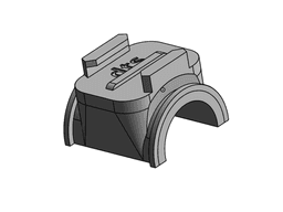 gopro bike mount 31mm with zipties 3d model