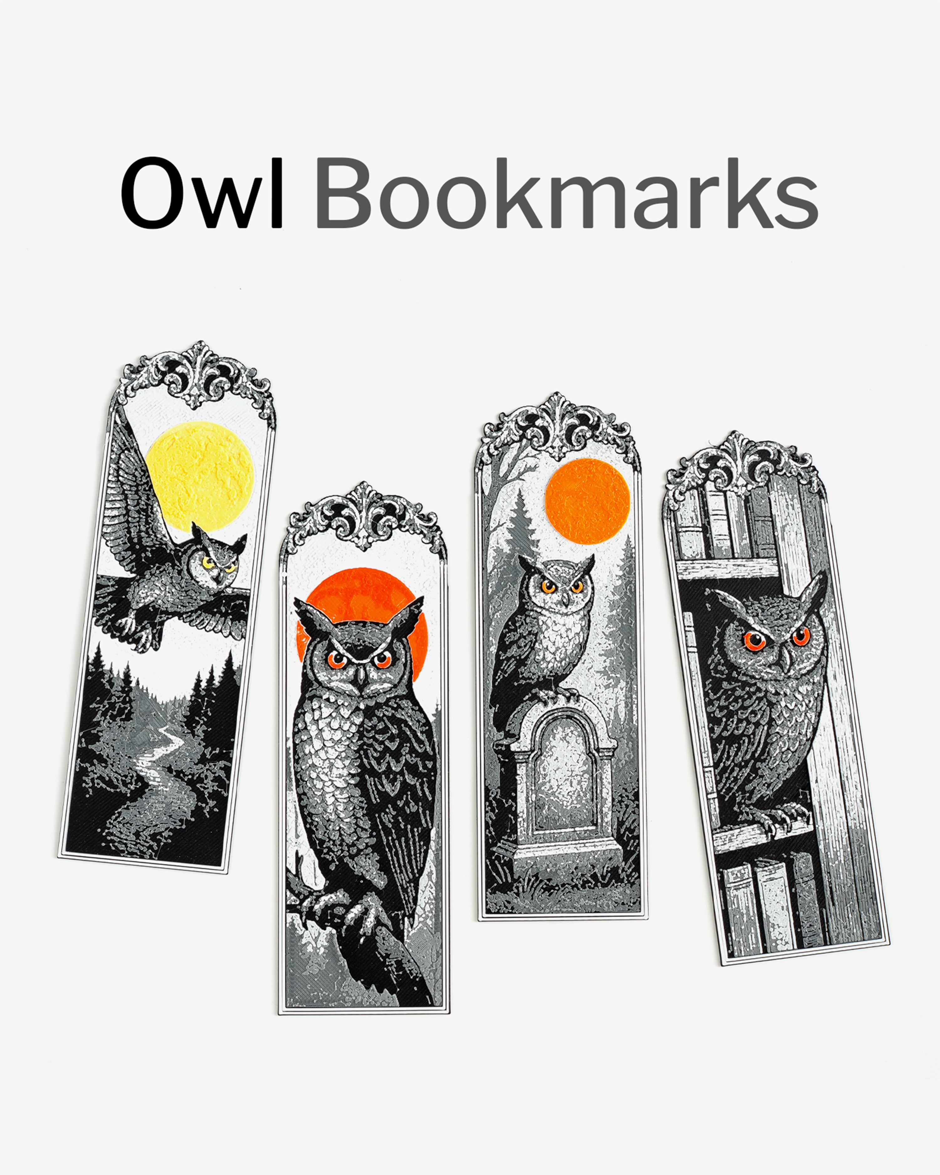 Owl Bookmarks 3d model