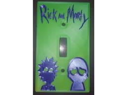 RICK AND MORTY LOGO LIGHTSWITCH COVER 3d model