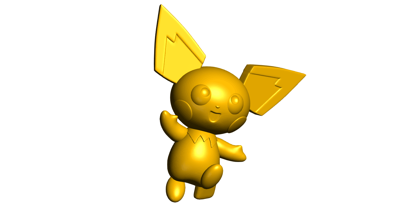 Pichu (Pokemon) 3d model
