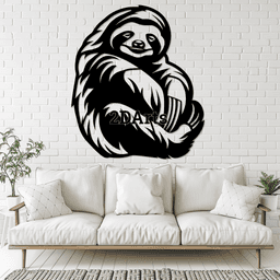 Sloth 2D Wall Art/Window Art 3d model