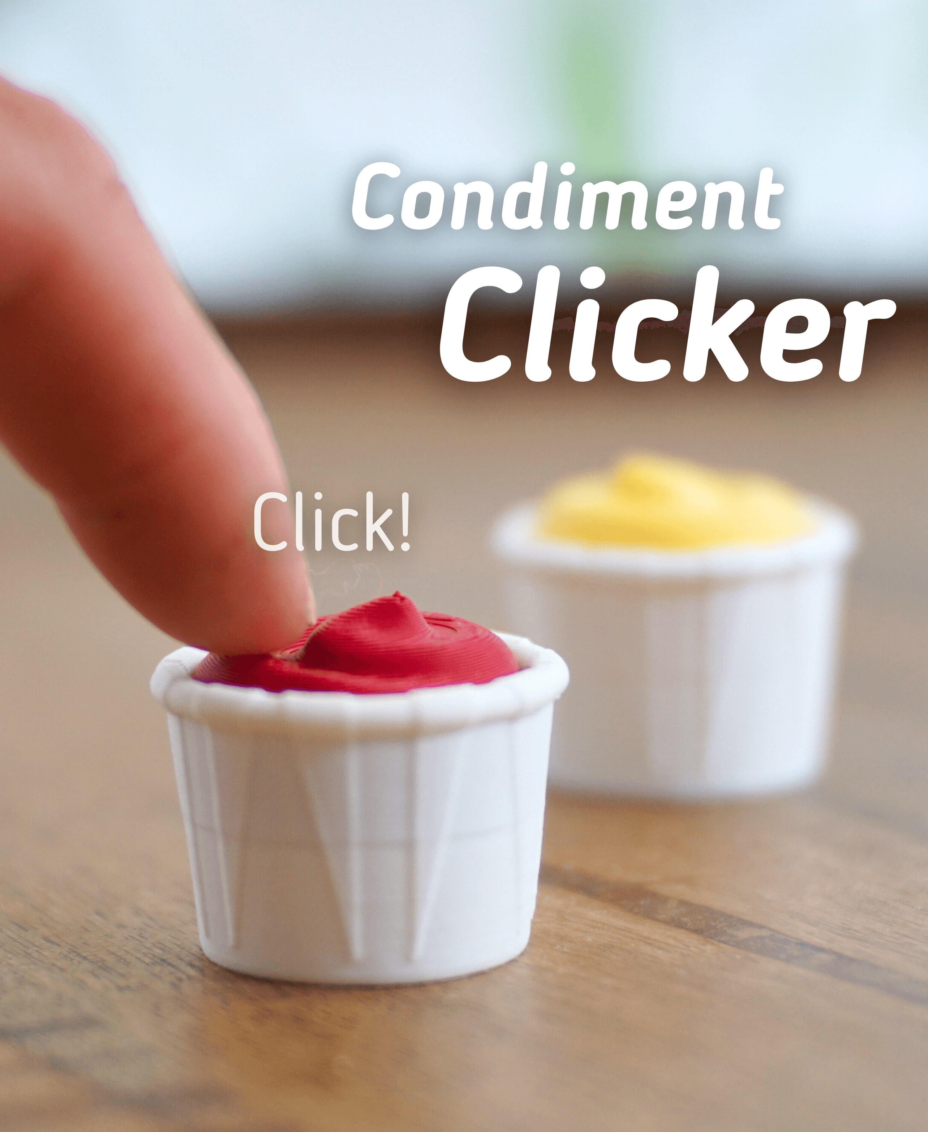 Condiment Clicker - Ludo Toy - Ketchup Fidget 3d model