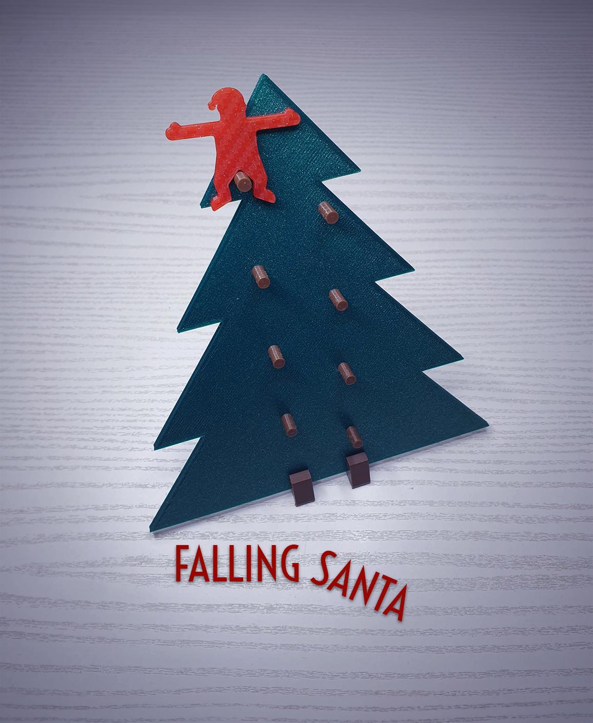 Falling Santa || Christmas 3d model