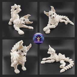 Dragon Cat - Articulated Print-in-Place 3d model