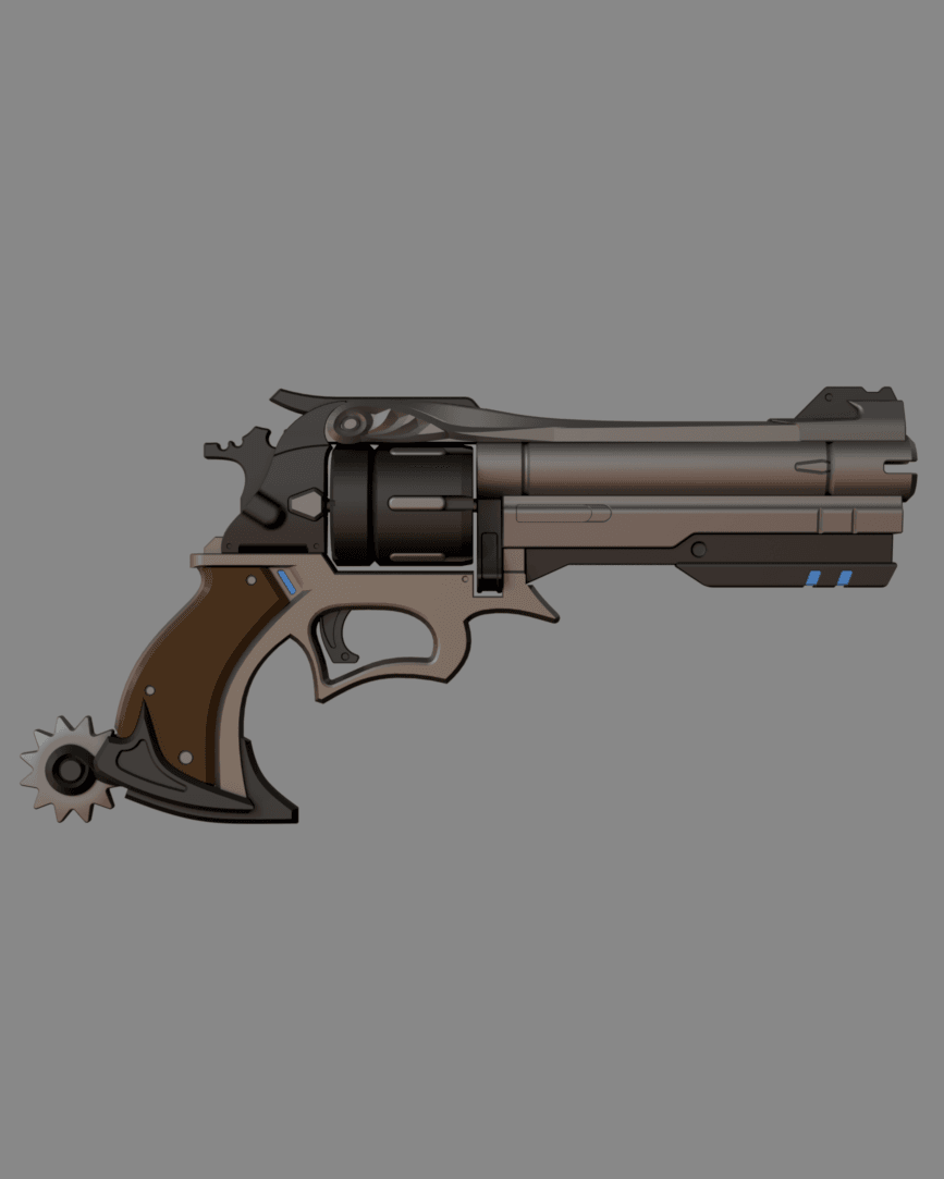 Overwatch McCree PeaceKeeper 3d model