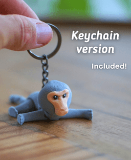 Bad Baboon - Articulated Fidget Baboon - Ludo Flexy 3d model