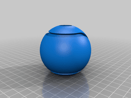 Tennis Ball walking stick end cap 3d model