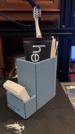 Custom-Designed Countertop Toiletry Holder 3d model