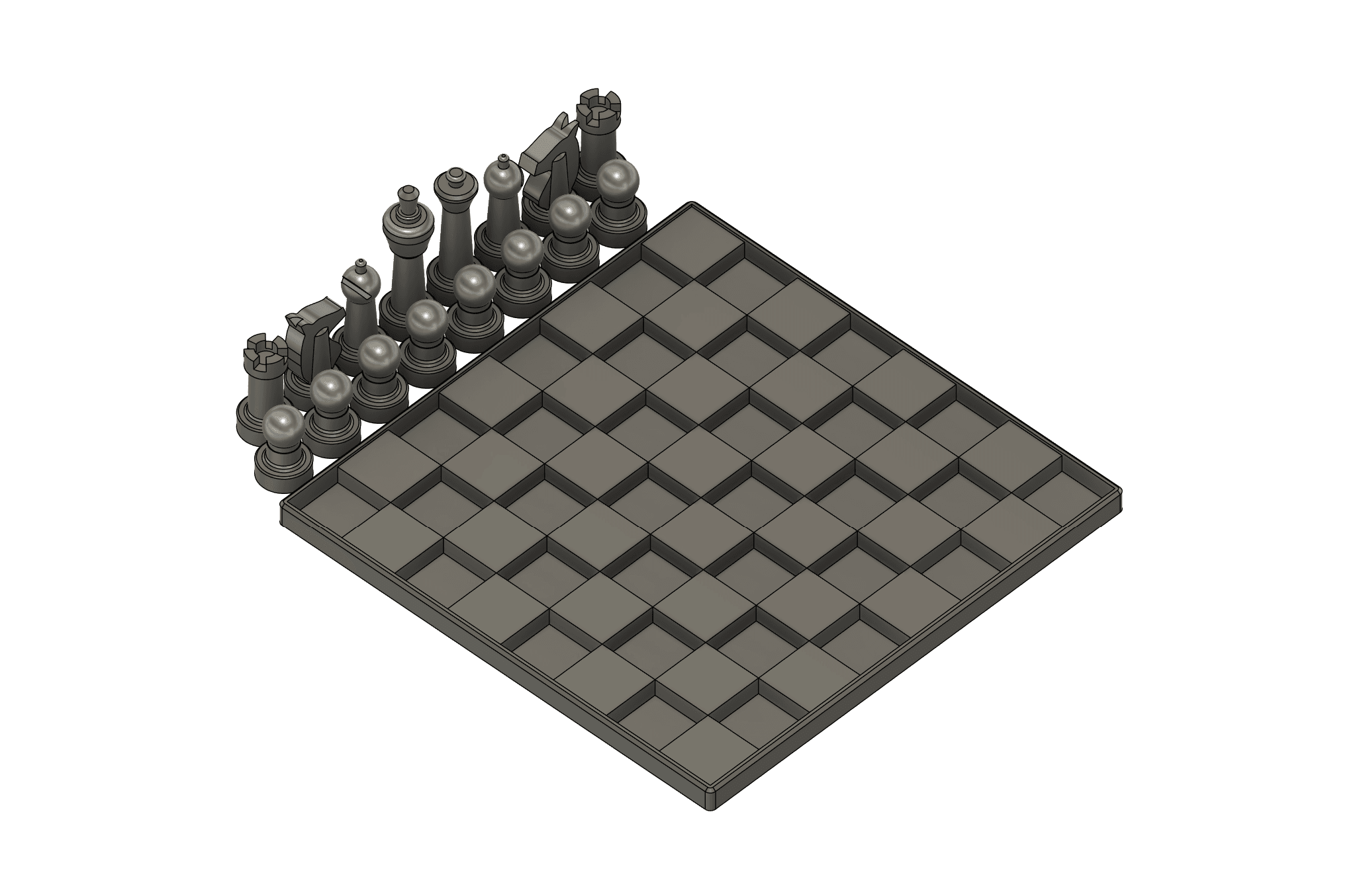 Mini Magnetic Chess 3d model