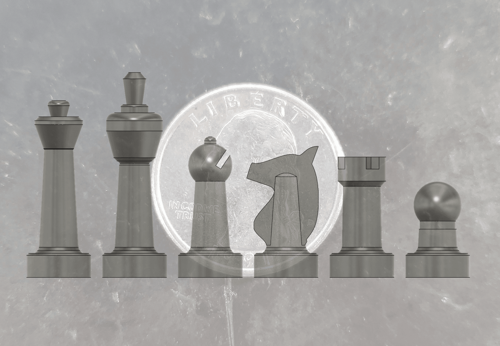 Mini Magnetic Chess 3d model