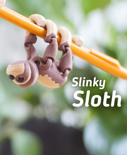 Slinky Sloth - Articulated Fidget Sloth - Ludo 3D Printed Flexy Fidget Toy 3d model