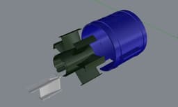 EDF 83mm EMV - COMPLETE MODULAR SYSTEM - (5-7-9-11 Blades | Multi-Motor Fit) 3d model