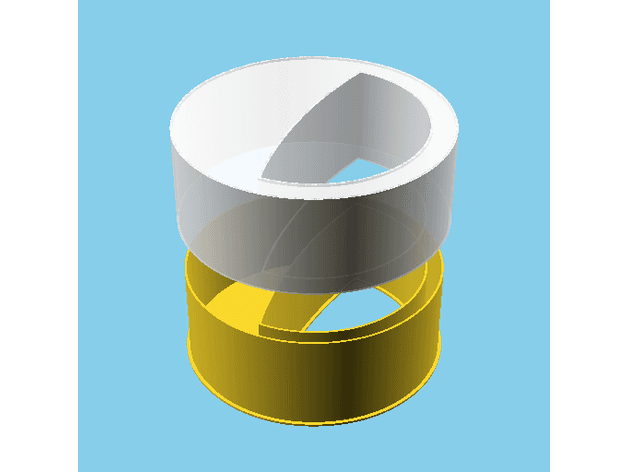 Moon (in circle) phase 7, nestable box (v1) 3d model