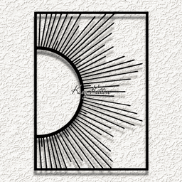 sun panel WALL ART HOME DECOR 3d model