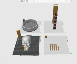 Skull Mace Dice Tower 3d model