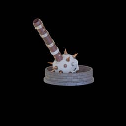 Skull Mace Dice Tower 3d model