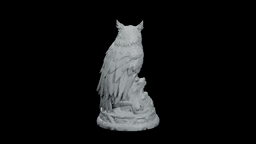 Tempest Owl Oracle STL - Storm Spirit Printable Statue 3d model