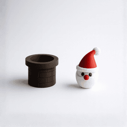 SANTA IN THE CHIMNEY / DECORATIVE CHRISTMAS SCENE / CHRISTMAS DECOR 3d model