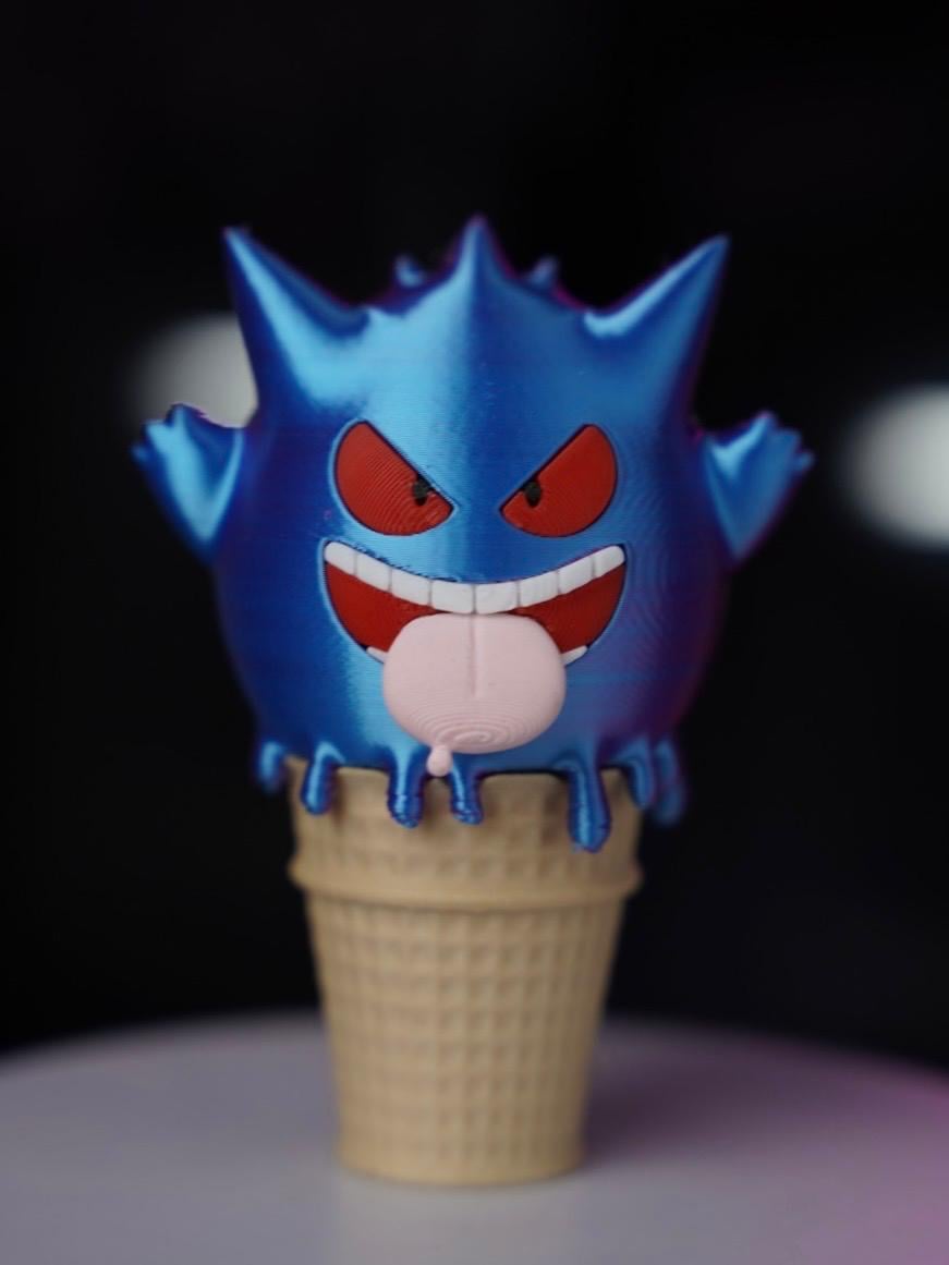 Gengar Ice Cream - Multipart 3d model