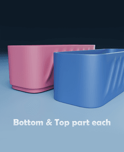 6x Stackable Boxes 3d model