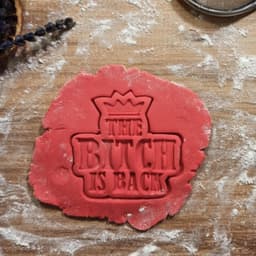 The Bitch is Back Divorced Cookie Cutter, Funny Divorce Figure, Crown and Freedom 3d model