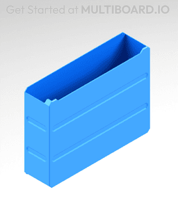 4x3x1 LU - Labelled - MultiBin Simple Drawer 3d model